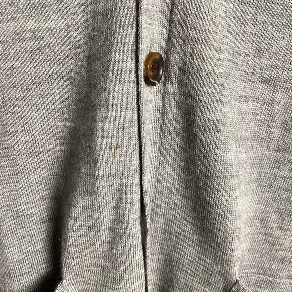 Brooks Brothers Wool Cardigan Sweaters for Men Size Large Gray Extra Fine Merino - Picture 6 of 12